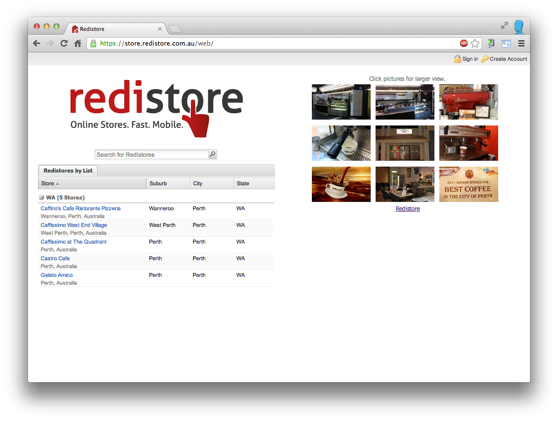 Redistore Web Site