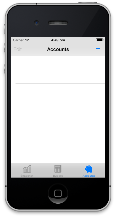 1. Empty List View